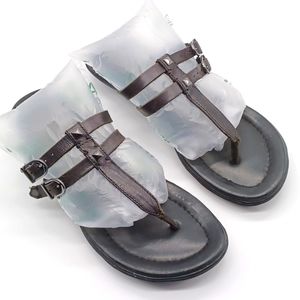 Ariat Double Strap Leather Slide Sandals Size 8.5B Black